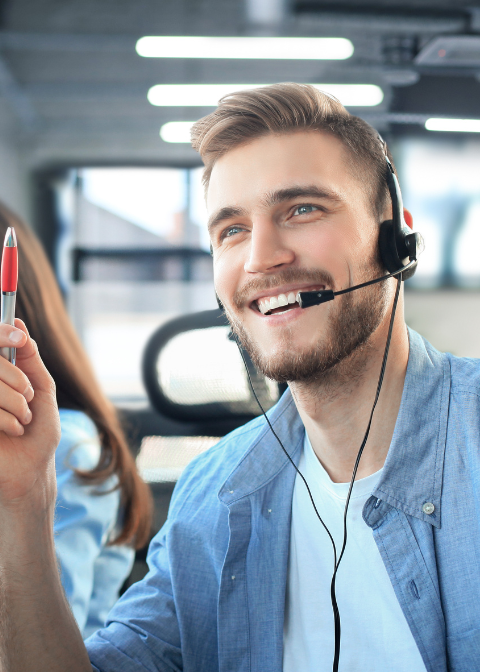 guy with headset